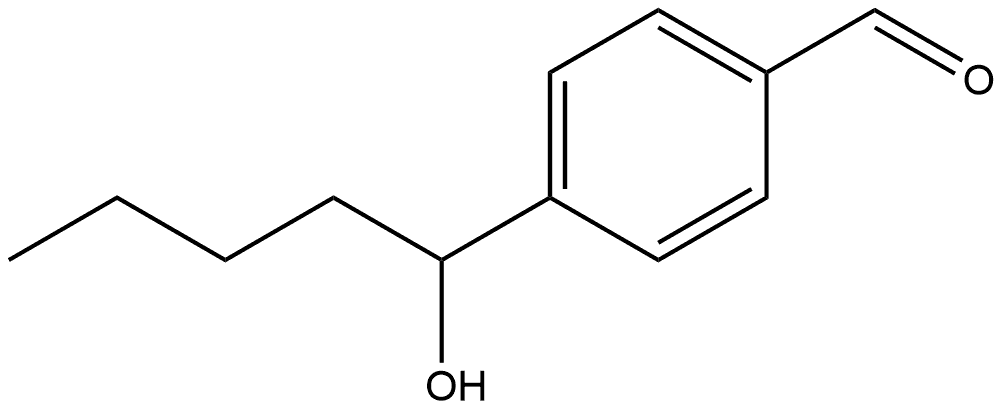 4-(1-Hydroxypentyl)benzaldehyde Structure