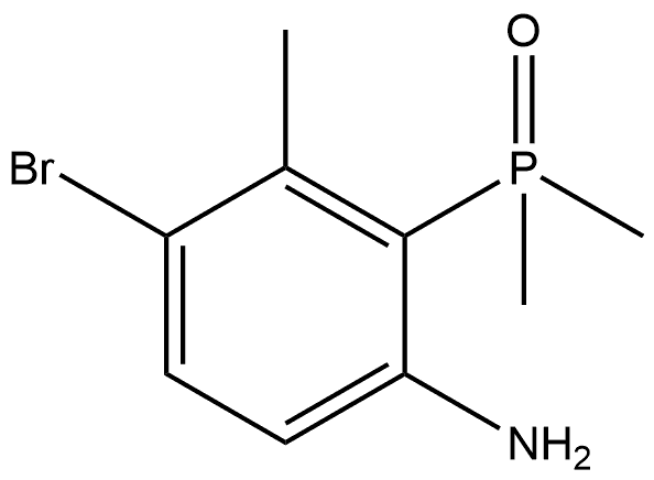 (6-Amino-3-bromo-2-methylphenyl)dimethylphosphine oxide Structure