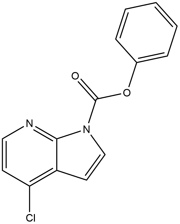 Phenyl 4-chloro-1H-pyrrolo[2,3-b]pyridine-1-carboxylate Structure