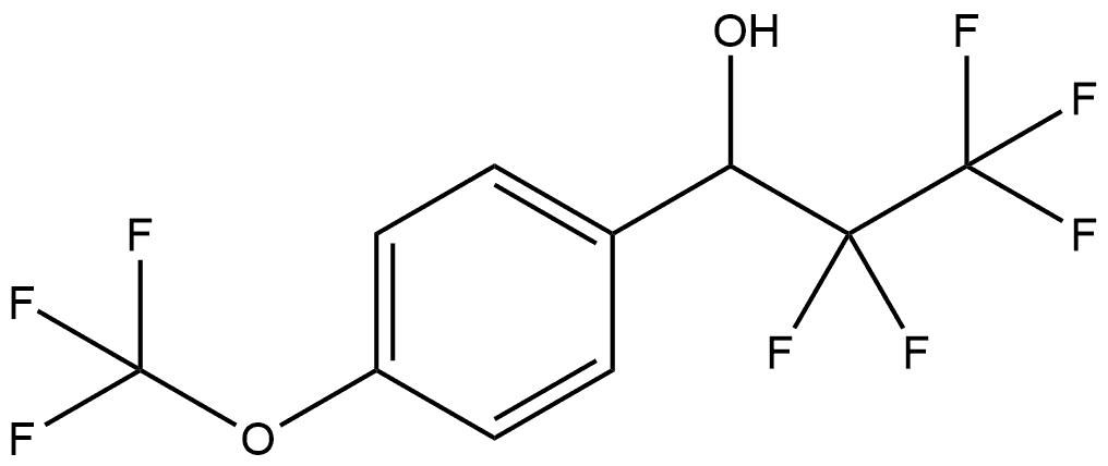 α-(1,1,2,2,2-Pentafluoroethyl)-4-(trifluoromethoxy)benzenemethanol 구조식 이미지