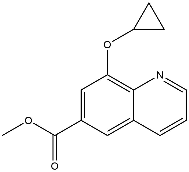 methyl 8-(cyclopropoxy)quinoline-6-carboxylate Structure