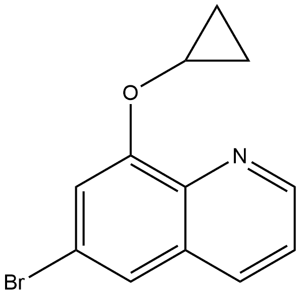 6-bromo-8-(cyclopropoxy)quinoline 구조식 이미지