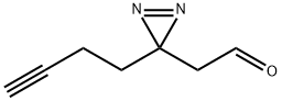 3H-Diazirine-3-acetaldehyde, 3-(3-butyn-1-yl)- Structure