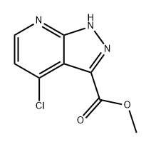 1H-Pyrazolo[3,4-b]pyridine-3-carboxylic acid, 4-chloro-, methyl ester Structure