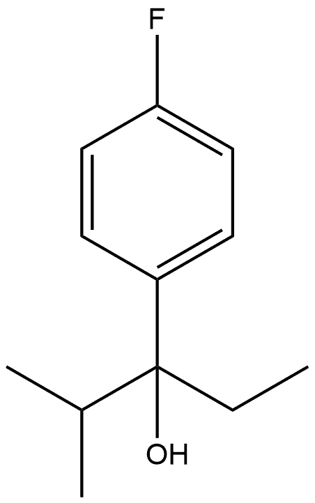 α-Ethyl-4-fluoro-α-(1-methylethyl)benzenemethanol 구조식 이미지