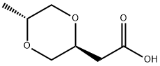 rac-2-[(2R,5S)-5-methyl-1,4-dioxan-2-yl]acetic acid, trans Structure