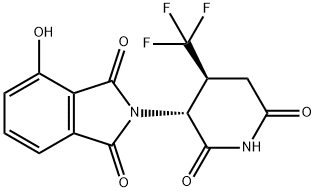 rac-2-[(3R,4S)-2,6-dioxo-4-(trifluoromethyl)piperidin-3-yl]-4-hydroxy-2,3-dihydro-1H-isoindole-1,3-dione, trans Structure