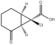 rac-(1R,6R,7R)-7-chloro-2-oxobicyclo[4.1.0]heptane-7-carboxylic acid Structure