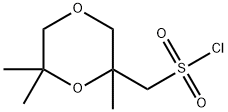 (2,6,6-trimethyl-1,4-dioxan-2-yl)methanesulfonyl chloride Structure