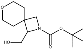 tert-butyl 1-(hydroxymethyl)-7-oxa-2-azaspiro[3.5]nonane-2-carboxylate Structure