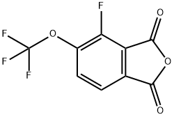 4-fluoro-5-(trifluoromethoxy)-1,3-dihydro-2-benzofuran-1,3-dione Structure