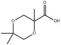 2,5,5-trimethyl-1,4-dioxane-2-carboxylic acid Structure