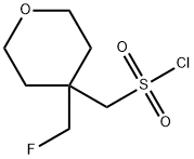 4-(fluoromethyl)oxan-4-yl]methanesulfonyl chloride Structure