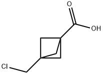 3-(chloromethyl)bicyclo[1.1.1]pentane-1-carboxylic acid Structure