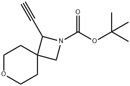 tert-butyl 1-ethynyl-7-oxa-2-azaspiro[3.5]nonane-2-carboxylate Structure