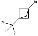 1-bromo-3-(chlorodifluoromethyl)bicyclo[1.1.1]pentane Structure