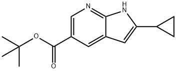 tert-butyl 2-cyclopropyl-1H-pyrrolo[2,3-b]pyridine-5-carboxylate Structure