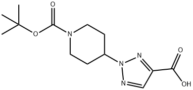 2-{1-[(tert-butoxy)carbonyl]piperidin-4-yl}-2H-1,2,3
-triazole-4-carboxylic acid Structure