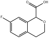 7-fluoro-3,4-dihydro-1H-2-benzopyran-1-carboxylic acid 구조식 이미지