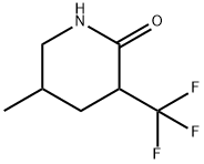 5-methyl-3-(trifluoromethyl)piperidin-2-one, Mixture of diastereomers Structure