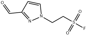 2-(3-formyl-1H-pyrazol-1-yl)ethane-1-sulfonyl fluoride Structure