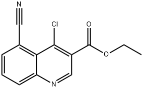 ethyl 4-chloro-5-cyanoquinoline-3-carboxylate Structure