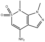 4-amino-1,7-dimethyl-1H,7H-2lambda6-pyrazolo[3,4-c][1,2]thiazine-2,2-dione Structure