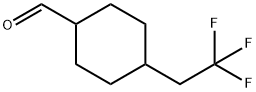 4-(2,2,2-trifluoroethyl)cyclohexane-1-carbaldehyde, Mixture of diastereomers Structure