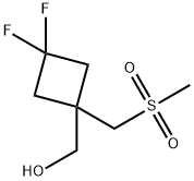 3,3-difluoro-1-(methanesulfonylmethyl)cyclobutyl]methanol Structure