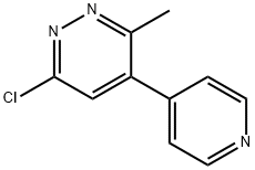 6-chloro-3-methyl-4-(pyridin-4-yl)pyridazine Structure