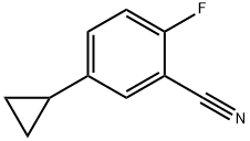 5-cyclopropyl-2-fluorobenzonitrile Structure