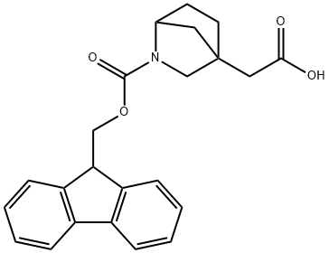 2-(2-{[(9H-fluoren-9-yl)methoxy]carbonyl}-2-azabicyclo[2.2.1]heptan-4-yl)acetic acid Structure