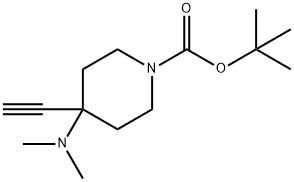 tert-butyl 4-(dimethylamino)-4-ethynylpiperidine-1-carboxylate 구조식 이미지