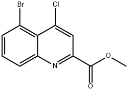 methyl 5-bromo-4-chloroquinoline-2-carboxylate Structure