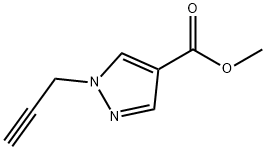 1H-Pyrazole-4-carboxylic acid, 1-(2-propyn-1-yl)-, methyl ester 구조식 이미지