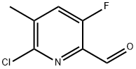 6-chloro-3-fluoro-5-methylpyridine-2-carbaldehyde 구조식 이미지