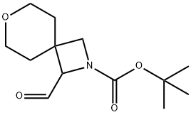 tert-butyl 1-formyl-7-oxa-2-azaspiro[3.5]nonane-2-carboxylate Structure