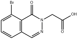 2-(8-bromo-1-oxo-1,2-dihydrophthalazin-2-yl)acetic acid Structure