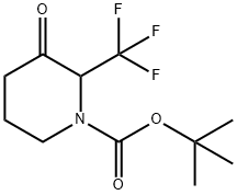 tert-butyl 3-oxo-2-(trifluoromethyl)piperidine-1-carboxylate Structure