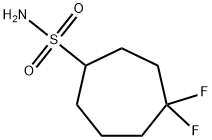 4,4-difluorocycloheptane-1-sulfonamide 구조식 이미지