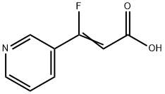 (2Z)-3-fluoro-3-(pyridin-3-yl)prop-2-enoic acid Structure