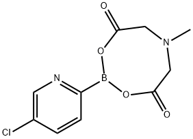 4H-1,3,6,2-Dioxazaborocine-4,8(5H)-dione, 2-(5-chloro-2-pyridinyl)dihydro-6-methyl- Structure