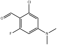 2-Chloro-4-(dimethylamino)-6-fluorobenzaldehyde Structure