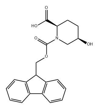 1,2-Piperidinedicarboxylic acid, 5-hydroxy-, 1-(9H-fluoren-9-ylmethyl) ester, (2R,5R)- Structure