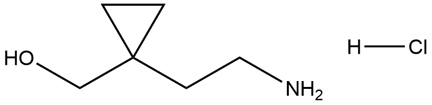 (1-(2-aminoethyl)cyclopropyl)methanol hydrochloride Structure