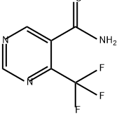 5-Pyrimidinecarboxamide, 4-(trifluoromethyl)- Structure