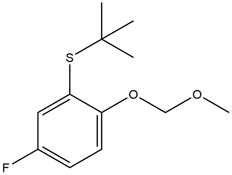 2-[(1,1-Dimethylethyl)thio]-4-fluoro-1-(methoxymethoxy)benzene Structure