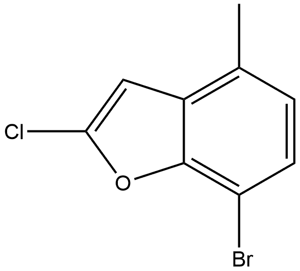 7-bromo-2-chloro-4-methyl-benzofuran Structure