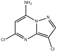 Pyrazolo[1,5-a]pyrimidin-7-amine, 3,5-dichloro- Structure