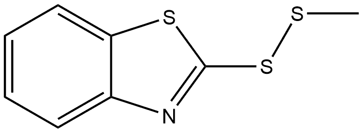 2-(Methyldithio)benzothiazole Structure